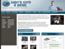 Tablet Screenshot of andysdiesel.com
